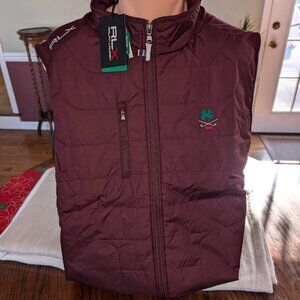 New Men's RL Polo Golf Vest - color classic maroon